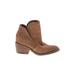 Dolce Vita Ankle Boots: Brown Solid Shoes - Women's Size 6 - Almond Toe