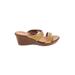 Italian Shoemakers Footwear Wedges: Gold Solid Shoes - Women's Size 10 - Open Toe
