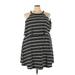 Torrid Casual Dress - A-Line Halter Sleeveless: Black Print Dresses - Women's Size 3X Plus