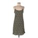 J.Crew Casual Dress - Mini Scoop Neck Sleeveless: Green Dresses - New - Women's Size 10