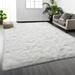Rectangle 6' x 9' Living Room Area Rug - Rectangle 6' x 9' Area Rug - Mercer41 Large Shag Area Rugs 6 X 9, Tie-Dyed Plush Fuzzy Rugs For Living Room, Ultra Soft Fluffy Furry Rugs For Bedroom | Wayfair