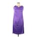 Danielle Bernstein Casual Dress: Purple Dresses - Women's Size Medium