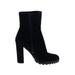 Aldo Ankle Boots: Black Print Shoes - Women's Size 7 - Round Toe