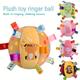 1pc Baby Hand Grab Ball, Rattle To Soothe, Interactive Plush Ball For Dogs Easter Gift