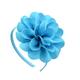 bandeaux doux style fleur coton tissu fascinators kentucky derby chapeau casque avec couleur pure 1 pc course de chevaux dames jour melbourne tasse casque