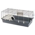 L118xl58,5xH51,5cm Bac gris clair Cage Ferplast Rabbit 120 pour lapin et cochon d'Inde