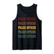 Police Officer Pride, Retro-Polizist Tank Top