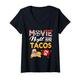 Damen Filmabend und Tacos I'm In - Cinema Taco Lover Snack T-Shirt mit V-Ausschnitt