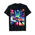 Retro Racer Pixel Gaming Retro Gaming Arcade Neon Nostalgie T-Shirt