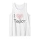 I Love Heart Taylor Vorname Country Music Tank Top