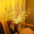 Led Branch Light Battery Operated Lighted Branch Vase Filler Willow Tree Artificial Little Twig Power Brown 30 Inch 20 LED for Home Wedding Party Romantic Decoration