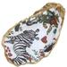 Canvas Style Murphy Decoupage Oyster Ring Dish - White