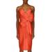 Badgley Mischka Strapless Front Bow Cocktail Dress - Orange - 4