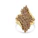 Haus of Brilliance 14K Yellow Gold Plated .925 Sterling Silver 2.00 Cttw Diamond Cluster Ring - Gold - 9