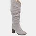 Journee Collection Journee Collection Women's Wide Calf Aneil Boot - Grey - 5.5