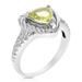 Vir Jewels 1 cttw Lemon Quartz Ring .925 Sterling Silver With Rhodium Triangle Shape 7 MM - Grey - 7