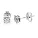 Vir Jewels 1/10 cttw Stud Earrings For Women, Round Lab Grown Diamond Stud Earrings In .925 Sterling Silver, Prong Setting: 1.5" H x 1.5" W - Grey