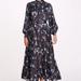 Marchesa Rosa Fiorella Shirtdress - Black Blue - Black - 4