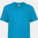 Fruit of the Loom Fruit Of The Loom Childrens/Kids Little Boys Valueweight Short Sleeve T-Shirt (Pack of 2) (Azure Blue) - Blue - 9