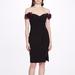 Marchesa Floral Detailed Cocktail Dress - Black - 10