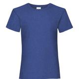 Fruit of the Loom Big Girls Childrens Valueweight Short Sleeve T-Shirt - Heather Royal - Blue - 5