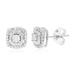 Vir Jewels 1/10 cttw Stud Earrings For Women, Round Lab Grown Diamond Stud Earrings In .925 Sterling Silver, Prong Setting: 1.3" H x 1.3" W: Diamonds: 18 - Grey