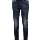 X RAY Boys's Slim Look Stretch Denim Jeans With Saddle V Stitch - Blue - 4