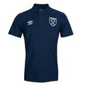 Umbro West Ham United FC Kids 22/23 Polo Shirt - Blue - 9