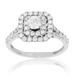 Vir Jewels 7/8 cttw Diamond Wedding Engagement Ring 14K White Gold Halo Prong Set Bridal - White