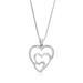 Vir Jewels 1/20 Cttw Diamond Pendant Necklace For Women, Lab Grown Diamond Heart Pendant Necklace - Length: 22 MM, Width: 18 MM - Grey