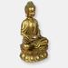 Sunnydaze Decor Sunnydaze Relaxed Buddha Outdoor Water Fountain with LED Lights - 36 in - Gold