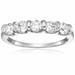 Vir Jewels 1 Cttw Certified SI2-I1 5 Stone Diamond Ring 14K White Gold Channel - White - 8