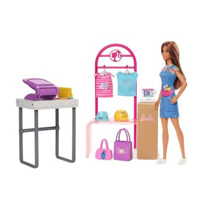 Mattel Barbie Make & Sell Boutique Playset With Brunette Doll