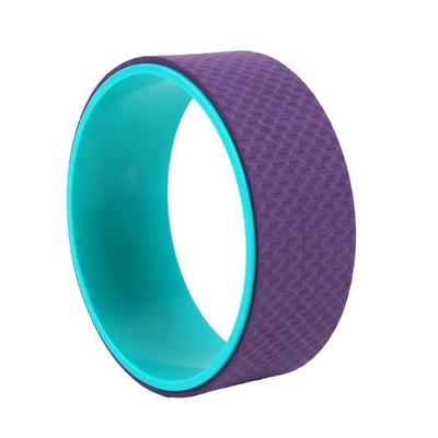 Vigor High Quality Yoga Wheel Non Slip Fitness Colorful Gym Exercise Back Pain Stretch - STYLE: INNER GREEN+OUTER PURPLE