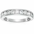 Vir Jewels 1 Cttw Diamond Wedding Band For Women, SI2-I1 Certified 14K White Gold Classic Diamond Wedding Band Channel Set, Size 4.5-10 - White - 9.5