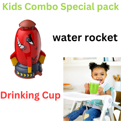 Vigor Kids Combo Special Pack Water Rocket & Non Spill Cup - STYLE: 3 COMBO PACK