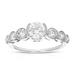 Vir Jewels 1.50 Cttw Round Lab Grown Diamond Engagement Ring 7 Stones 14K White Gold Bazel Set 3/4" - White - 7