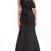 Badgley Mischka Strapless Bow Front Gown - Black