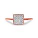 Haus of Brilliance 10K Rose Gold 1/3 Cttw Invisible Set Princess Cut Diamond Composite Square Shape Ring For Women - H-I color, I1-I2 clarity - Size 6 - Gold - 6