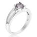 Vir Jewels 1/2 cttw Purple Amethyst Ring .925 Sterling Silver With Rhodium Round Shape 6 MM - Grey - 6