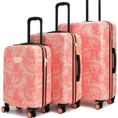Badgley Mischka Luggage Essence 3 Piece Expandable Luggage Set - Pink - STANDARD