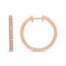 Haus of Brilliance 18K Rose Gold 1/5 Cttw Round Diamond Hoop Earrings (F-G Color, VS1-VS2 Clarity) - Gold