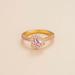 Juvetti Jewelry Diana Ring In Pink Sapphire and Diamond - Gold - Gold - 8