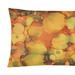 Caroline's Treasures 12 in x 16 in Outdoor Throw Pillow Abstract in Orange and Greens Canvas Fabric Decorative Pillow