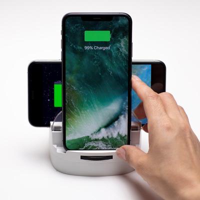 LumiCharge 3 in 1 Phone Charger Dock - Iphone, Airpod, Samsung, Android - Wireless Charger - White