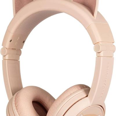 BuddyPhones Play Ears Plus Headphone Cat Ears - Rose - Pink