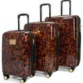 Badgley Mischka Luggage Essence 3 Piece Expandable Luggage Set - Brown - STANDARD