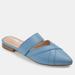 Journee Collection Women's Tru Comfort Foam Stasi Mule - Blue - 6