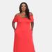 White Mark Plus Size Lexi Maxi Dress - Red - 3X