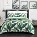 Chic Home Design Borrego Palm 9 Piece Quilt Set Stitched Palm Tree Print Bed In A Bag - Green - CAL KING